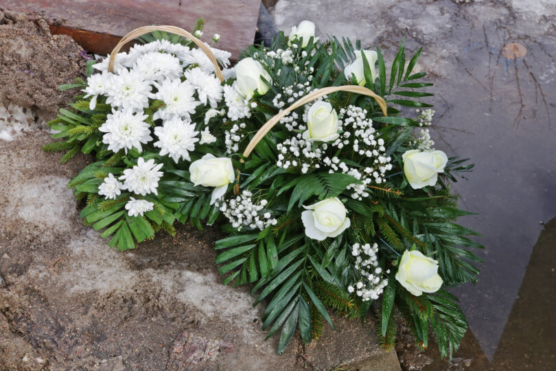 Memorial for loved one who died in an accident