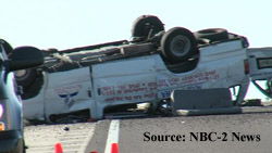 Tire Blow Out Appears To Be Cause of Major Accident - Spivey Law Firm, Personal Injury Attorneys, P.A.